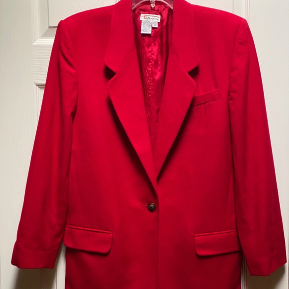 Talbots Jackets & Blazers - Talbots Red 100% Pure Wool Blazer.